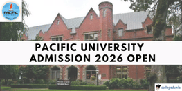 Pacific University Udaipur Admission 2026 27 Open